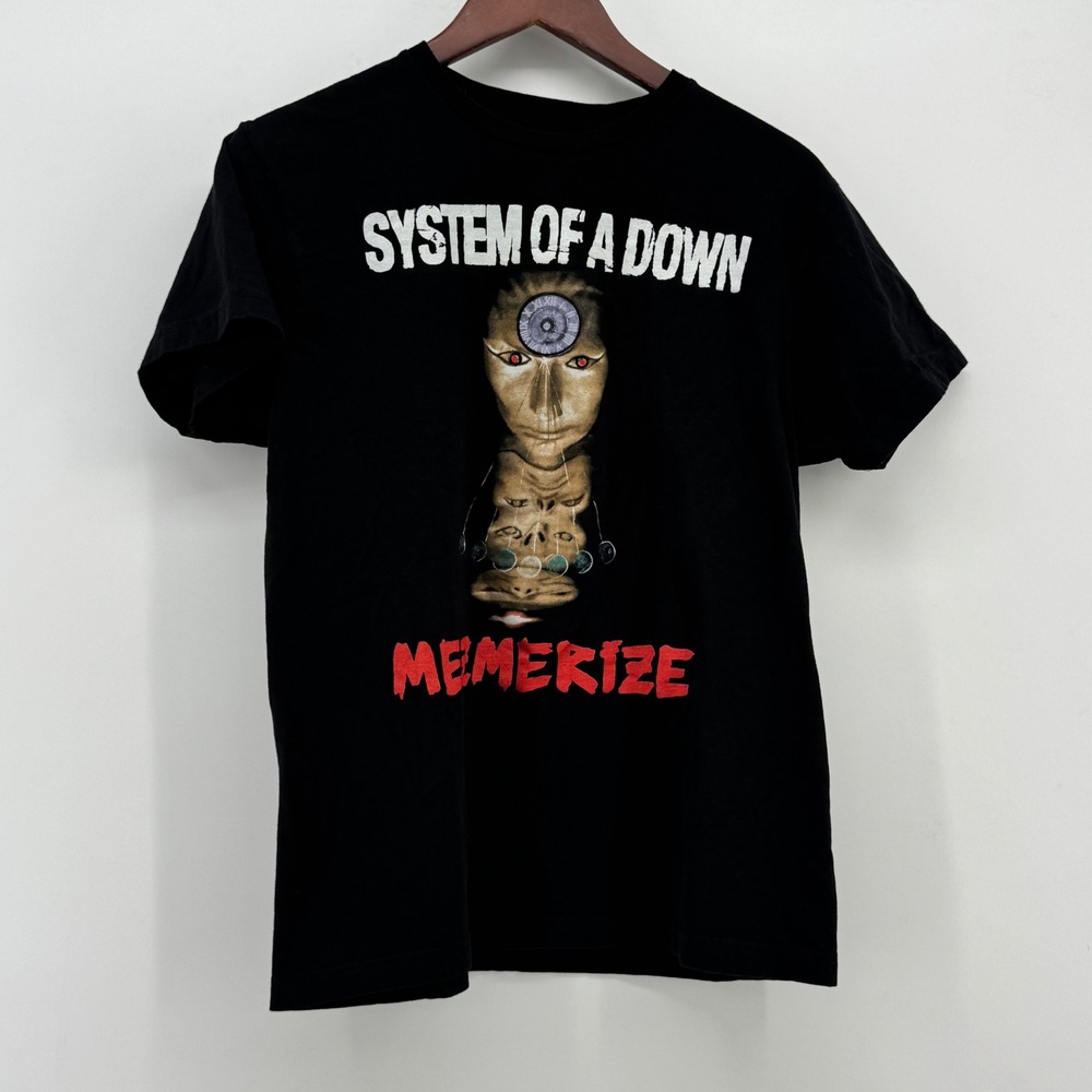 System of a Down‎ Mezmerize Black Graphic Band T-Shirt Mens Medium Nu Metal Rock